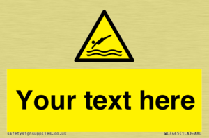 Custom Warning diving area